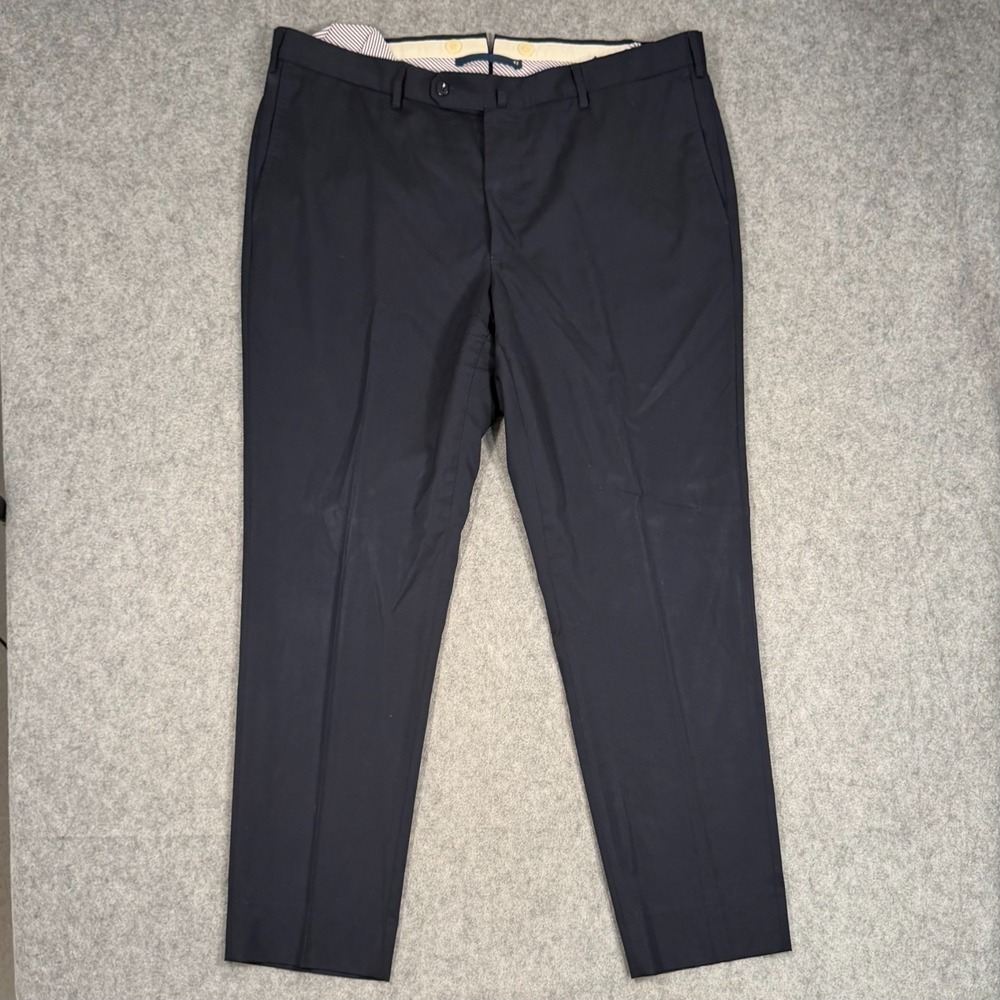 Incotex‎ Black Wool Flat Front Classic Fit Chino Dress Pants Men's Size 42x32